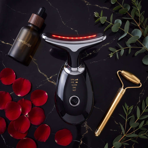 LumiSculpt Pro LED face sculpting wand with red light therapy and thermal microcurrent for anti-aging skincare