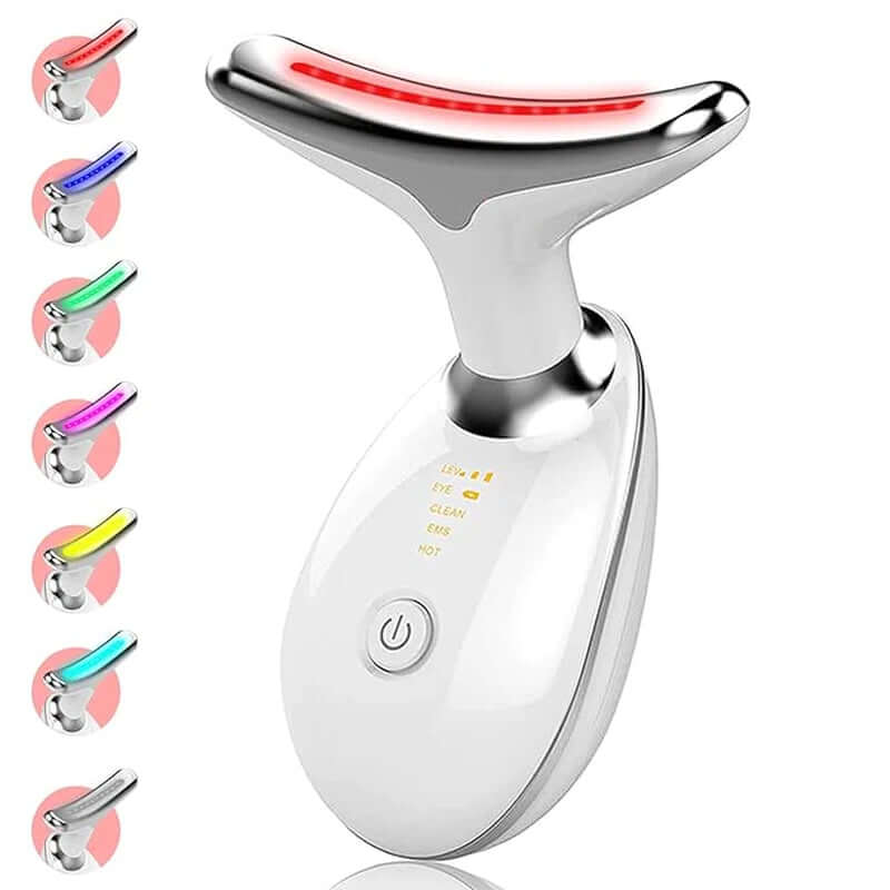 Advanced Facial Massager for Skin Care | Double Chin Reduction | 7 Color Therapy Modes | Face Sculpting Device with Thermal, Vibration, and Microcurrent Technology | Includes USPS/UPS Tracking (US Shipping Only)